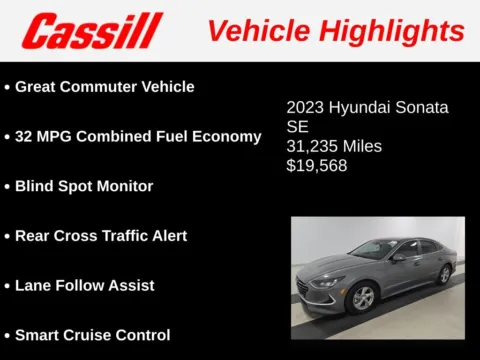 Another view of 2023 Hyundai Sonata SE for sale in Cedar Rapids, IA at Cassill Motors
