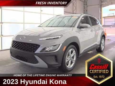 Silver 2023 Hyundai Kona SEL for sale in Cedar Rapids, IA