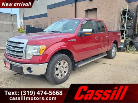 Red 2014 Ford F-150 Lariat for sale in Cedar Rapids, IA
