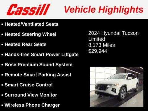 Another view of 2024 Hyundai Tucson Limited for sale in Cedar Rapids, IA at Cassill Motors