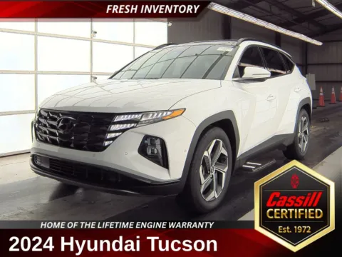 White 2024 Hyundai Tucson Limited for sale in Cedar Rapids, IA