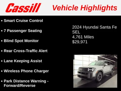 Another view of 2024 Hyundai Santa Fe SEL for sale in Cedar Rapids, IA at Cassill Motors
