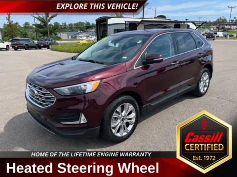 Red 2024 Ford Edge Titanium for sale in Cedar Rapids, IA