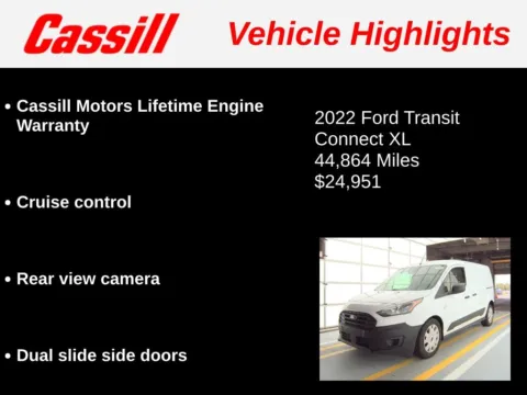 Another view of 2022 Ford Transit Connect XL for sale in Cedar Rapids, IA at Cassill Motors