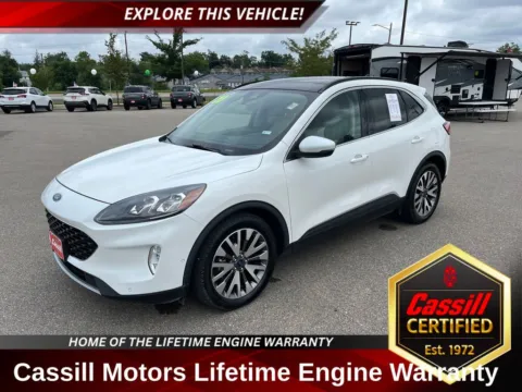 White 2020 Ford Escape Titanium Hybrid for sale in Cedar Rapids, IA