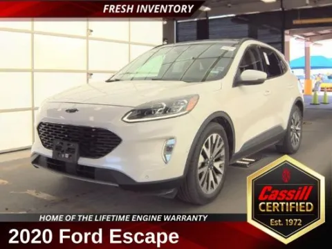 White 2020 Ford Escape Titanium Hybrid for sale in Cedar Rapids, IA