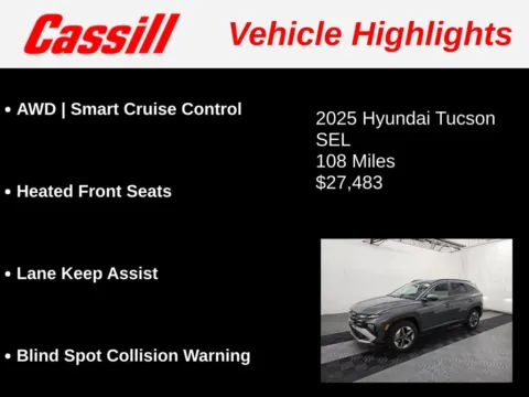 Another view of 2025 Hyundai Tucson SEL for sale in Cedar Rapids, IA at Cassill Motors