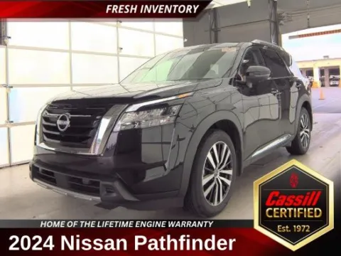 Black 2024 Nissan Pathfinder Platinum for sale in Cedar Rapids, IA