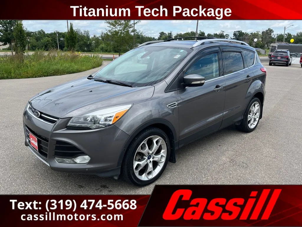 Gray 2014 Ford Escape Titanium for sale in Cedar Rapids, IA