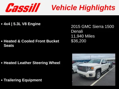 Another view of 2015 GMC Sierra 1500 Denali for sale in Cedar Rapids, IA at Cassill Motors
