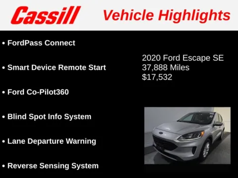 Another view of 2020 Ford Escape SE for sale in Cedar Rapids, IA at Cassill Motors