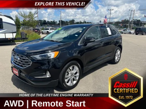 Black 2024 Ford Edge Titanium for sale in Cedar Rapids, IA
