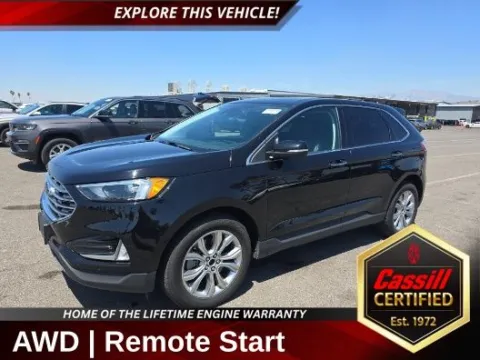 Black 2024 Ford Edge Titanium for sale in Cedar Rapids, IA
