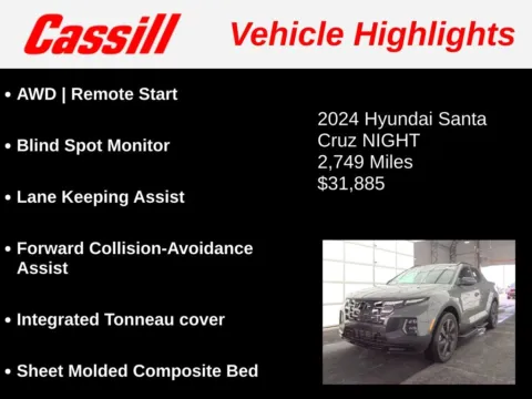 Another view of 2024 Hyundai Santa Cruz NIGHT for sale in Cedar Rapids, IA at Cassill Motors