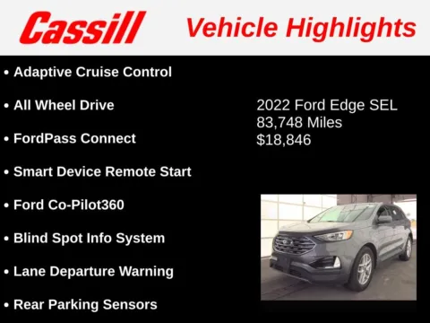 Another view of 2022 Ford Edge SEL for sale in Cedar Rapids, IA at Cassill Motors