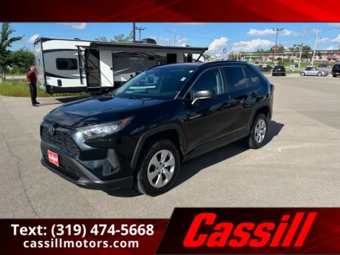 Black 2021 Toyota RAV4 LE for sale in Cedar Rapids, IA