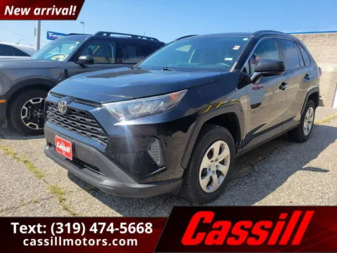 Black 2021 Toyota RAV4 LE for sale in Cedar Rapids, IA