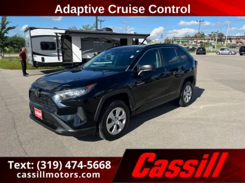Black 2021 Toyota RAV4 LE for sale in Cedar Rapids, IA