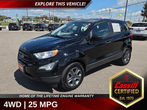 Black 2020 Ford EcoSport S for sale in Cedar Rapids, IA