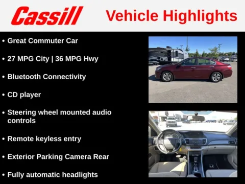 More photos of 2014 Honda Accord LX at Cassill Motors, IA