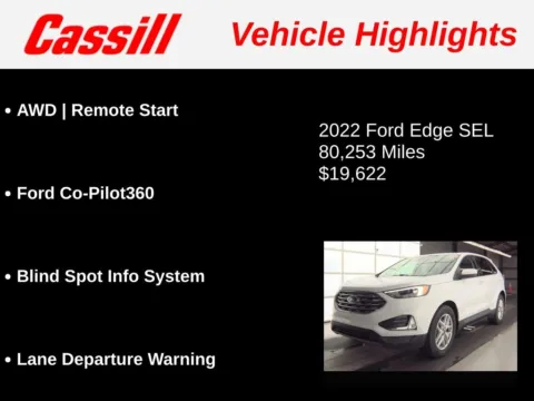 Another view of 2022 Ford Edge SEL for sale in Cedar Rapids, IA at Cassill Motors