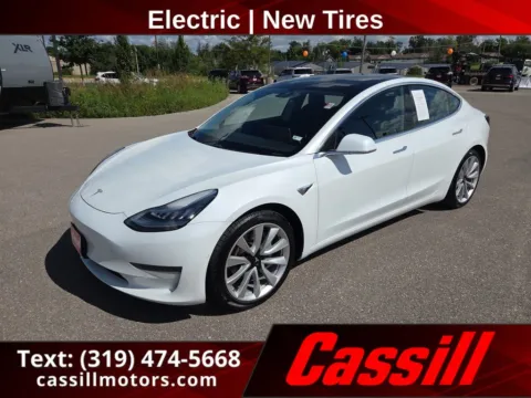 White 2020 Tesla Model 3 Standard for sale in Cedar Rapids, IA