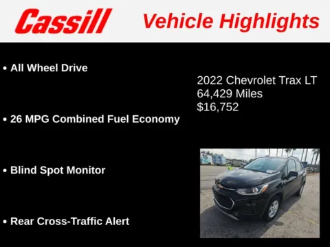Another view of 2022 Chevrolet Trax LT for sale in Cedar Rapids, IA at Cassill Motors