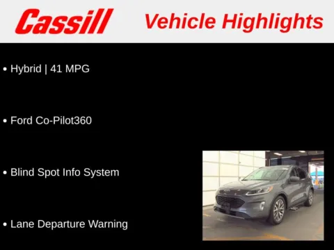 Another view of 2021 Ford Escape Hybrid Titanium for sale in Cedar Rapids, IA at Cassill Motors