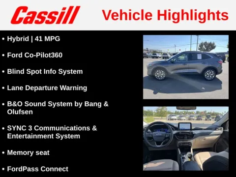 More photos of 2021 Ford Escape Hybrid Titanium at Cassill Motors, IA