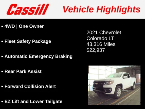 Another view of 2021 Chevrolet Colorado LT for sale in Cedar Rapids, IA at Cassill Motors
