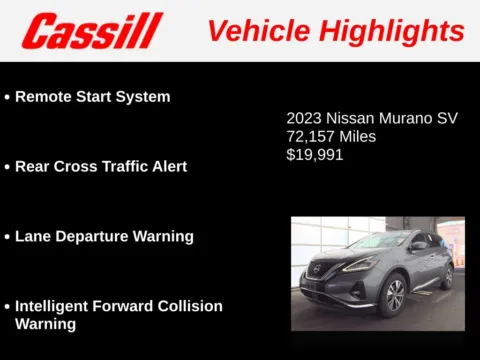 Another view of 2023 Nissan Murano SV for sale in Cedar Rapids, IA at Cassill Motors