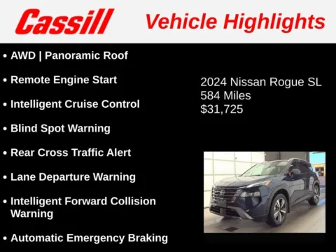 Another view of 2024 Nissan Rogue SL for sale in Cedar Rapids, IA at Cassill Motors