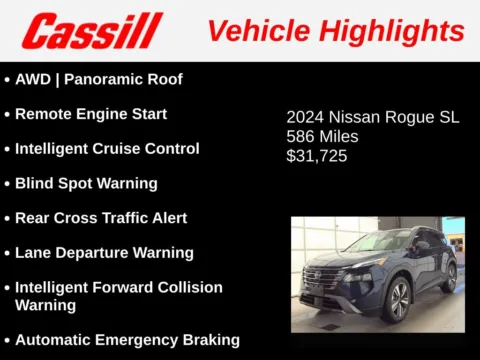 Another view of 2024 Nissan Rogue SL for sale in Cedar Rapids, IA at Cassill Motors