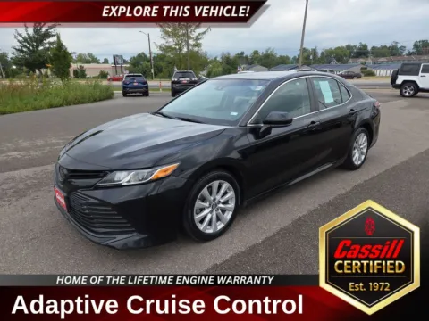 Black 2020 Toyota Camry LE for sale in Cedar Rapids, IA