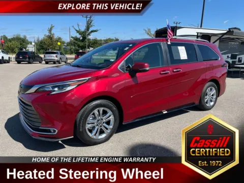 Red 2023 Toyota Sienna Platinum for sale in Cedar Rapids, IA