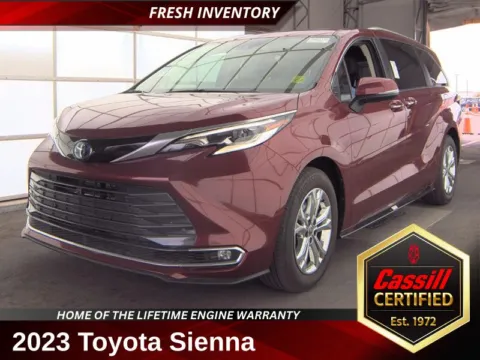 Red 2023 Toyota Sienna Platinum for sale in Cedar Rapids, IA