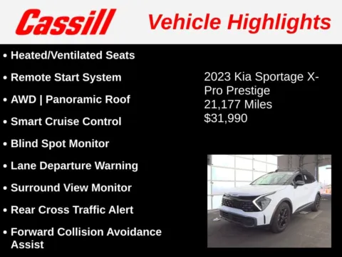 Another view of 2023 Kia Sportage X-Pro Prestige for sale in Cedar Rapids, IA at Cassill Motors