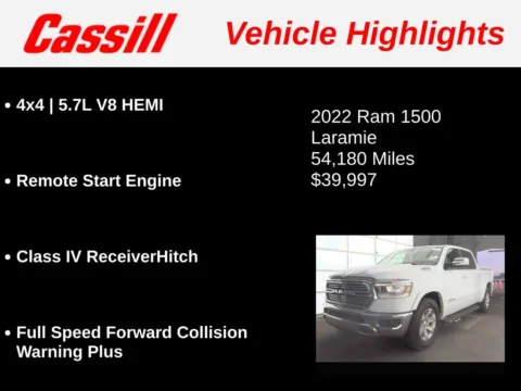 Another view of 2022 Ram 1500 Laramie for sale in Cedar Rapids, IA at Cassill Motors