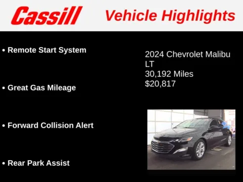 Another view of 2024 Chevrolet Malibu LT for sale in Cedar Rapids, IA at Cassill Motors