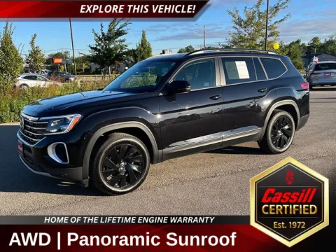 Black 2024 Volkswagen Atlas 2.0T SE w/Technology for sale in Cedar Rapids, IA
