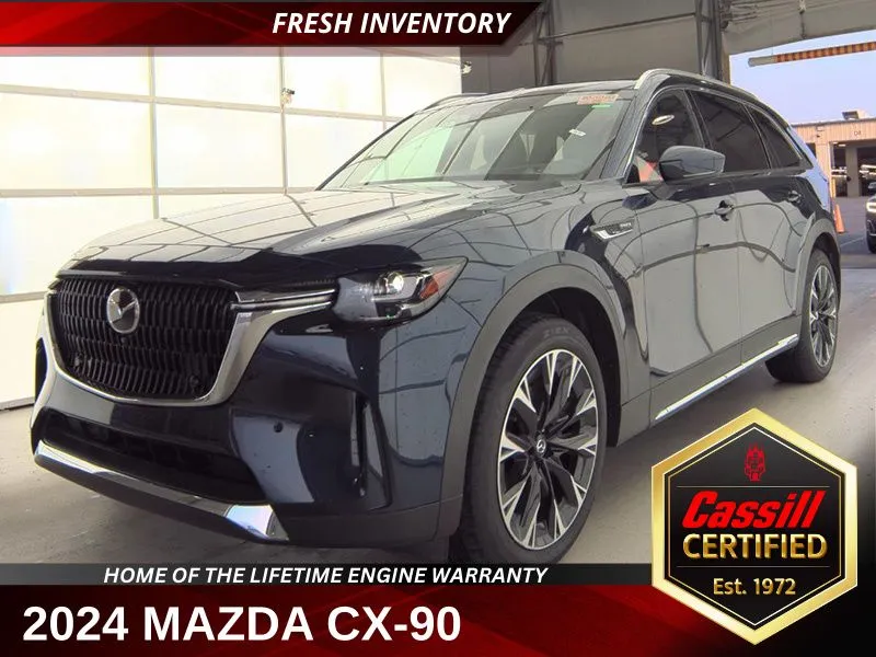 Blue 2024 Mazda CX-90 PHEV Premium Plus for sale in Cedar Rapids, IA
