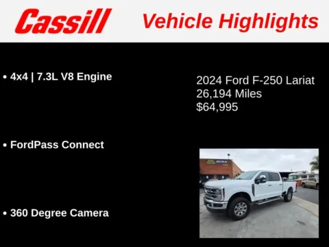 Another view of 2024 Ford F-250SD Lariat for sale in Cedar Rapids, IA at Cassill Motors