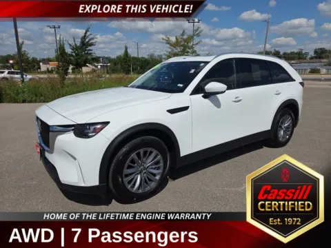 White 2024 Mazda CX-90 3.3 Turbo Preferred for sale in Cedar Rapids, IA