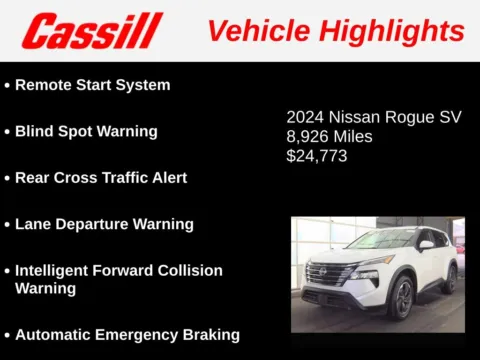 Another view of 2024 Nissan Rogue SV for sale in Cedar Rapids, IA at Cassill Motors