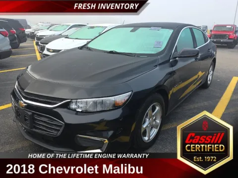 Black 2018 Chevrolet Malibu LS for sale in Cedar Rapids, IA