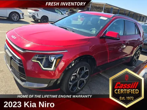 Red 2023 Kia Niro EX Touring for sale in Cedar Rapids, IA