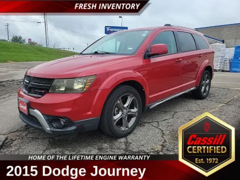 Red 2015 Dodge Journey Crossroad for sale in Cedar Rapids, IA