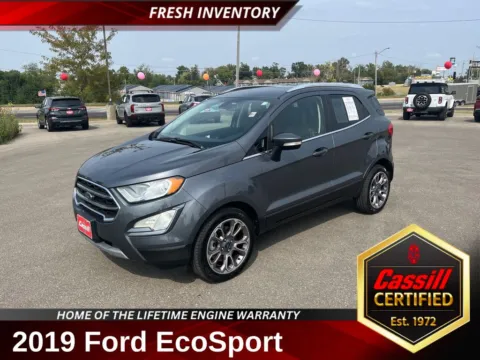 Gray 2019 Ford EcoSport Titanium for sale in Cedar Rapids, IA