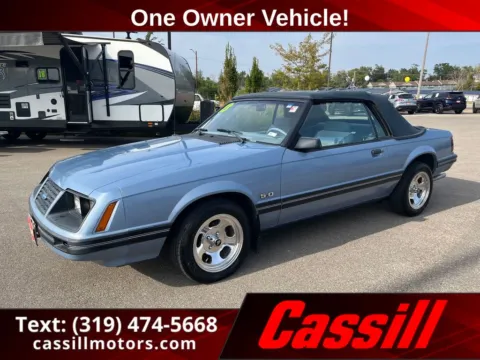 Blue 1983 Ford Mustang GLX for sale in Cedar Rapids, IA