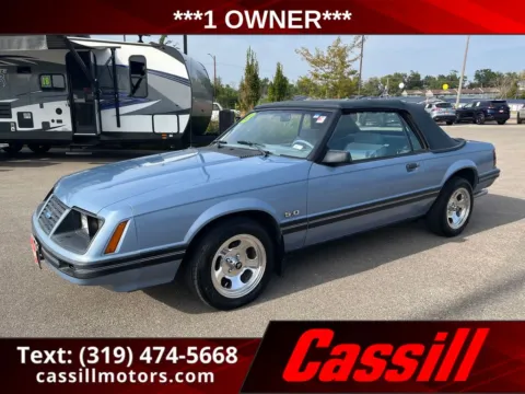 Blue 1983 Ford Mustang GLX for sale in Cedar Rapids, IA
